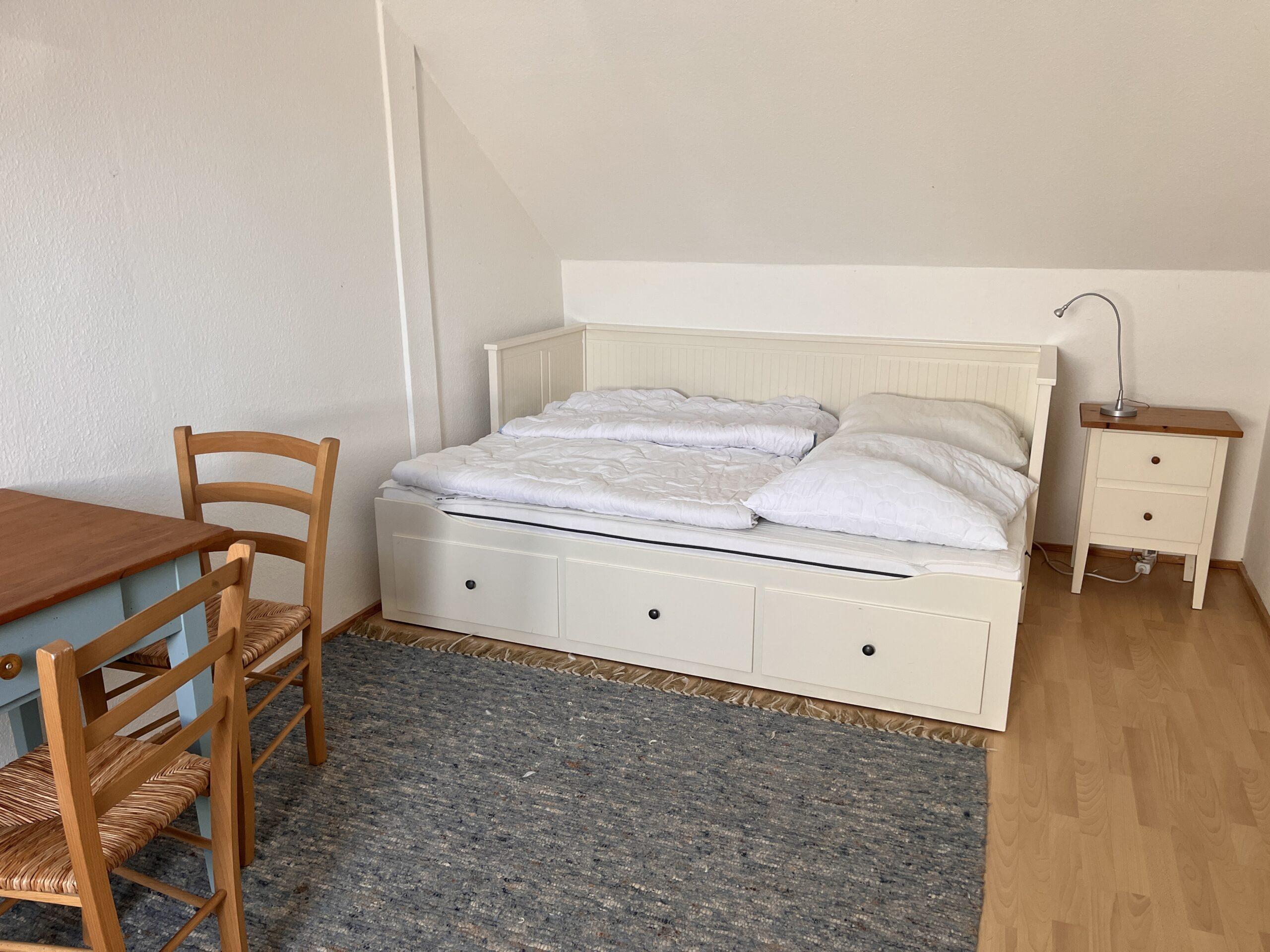 Schlafzimmer Ferienhaus Ostbris Remise